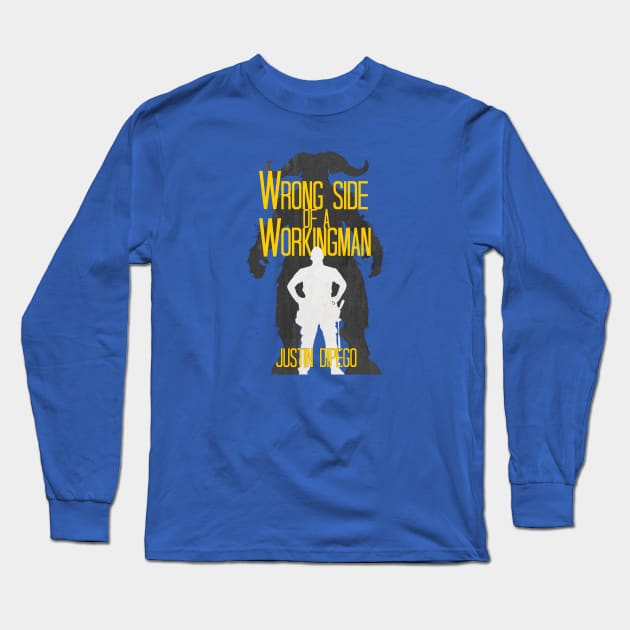 Wrong Side of a Workingman Book Cover Long Sleeve T-Shirt by DiPEGO NOW ENTERTAiNMENT